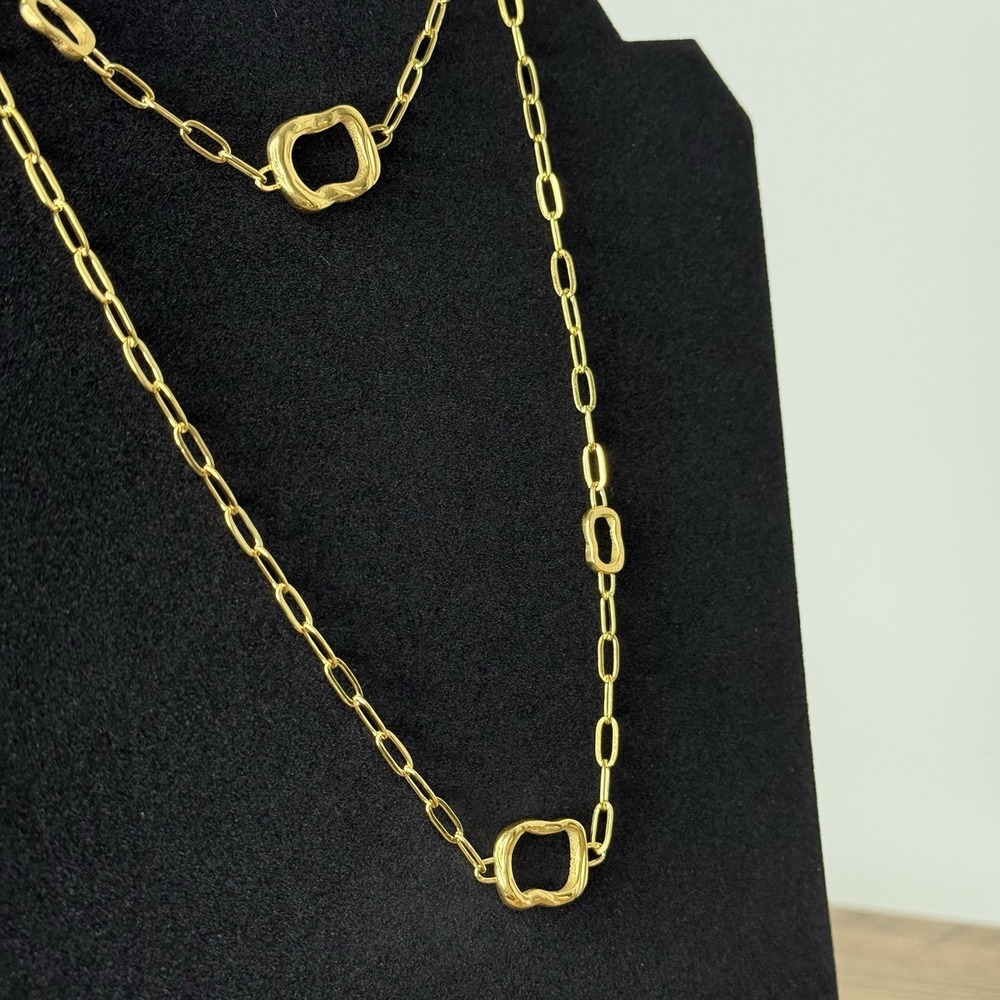 SLIDE JEWELRY 18K Gold Plated Necklace & Bracelet Set‎ Adjustable Zirconia - Picture 10 of 16